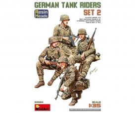 1:35 Ger Tank Riders Set w. Resin Heads