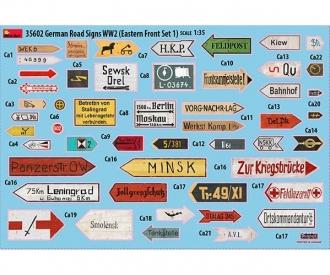 1:35 WW2 Panneaux de signalisation allemands Set 1 Ost