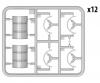 1:35 WW2 Ger. 200L Fuel Drum Set (12)