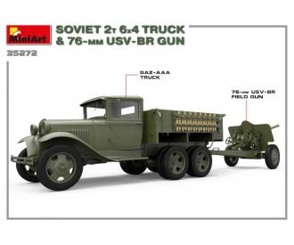 1:35 Sov. 2t LKW 6x4 m. 76mm USV-BR Pak