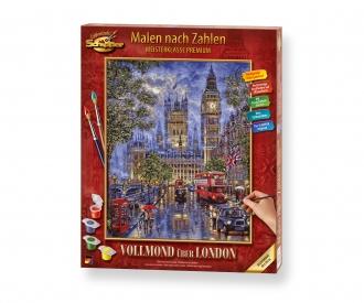 Full Moon over London 40 x 50 cm - Painting by Numbers