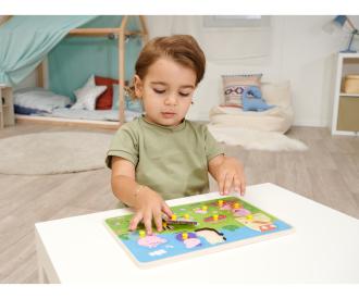 Peppa Pig PinPuzzle en bois 13 pièces