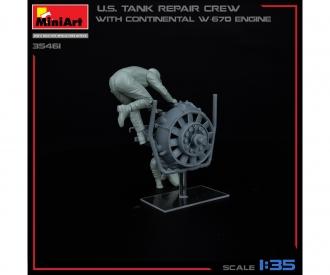 1:35 US Panzer Reparatur - Crew mit W670 Motor