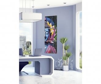 Buddha Triptych - Painting by Numbers