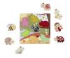 Feel Puzzle with Fabric - Bee Happy
