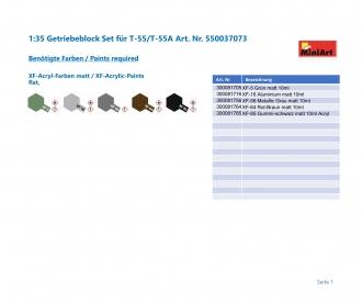 1:35 Transmission Set for T-55/T-55A