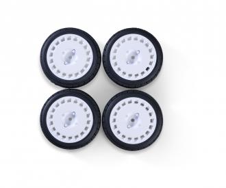 1:10 wheel set Rally Design1 (4) white