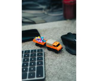 1:87 MB Unimog U406 m. Annexe 100%RTR orange