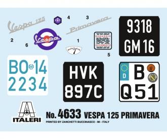 Italeri Vespa 125 Primavera Model Kit 1:9