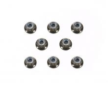4mm Flange Lock Nut Bla (8), RC accessory set