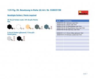 1:35 Fig. Ger. Tank Crew at Rest (6)