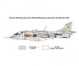 AV-8A Harrier Aircraft Model Kit 1:72 Scale