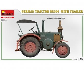 1:35 Deutscher Traktor D8506 mit Anhänger (1)