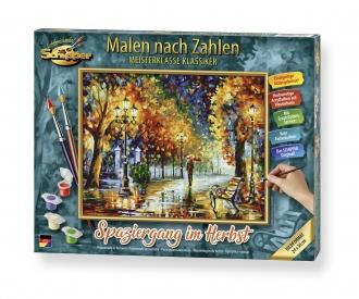 Promenade in Autumn 24 x 30 cm - Painting by Numbers