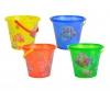 Seau de sable transparent, 4 versions