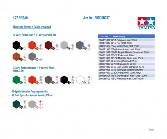 1:72 SEIRAN, plastic model assembly kit