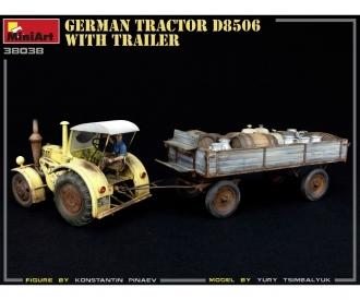 1:35 Deutscher Traktor D8506 mit Anhänger (1)