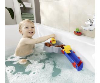 Sploshy Mountain bathtoy with boat and figure