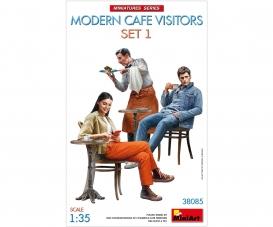 MiniArt Modern Cafe Visitors Set 1 Model Kit