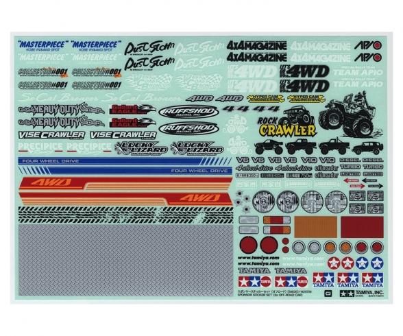 Off-Road Sponsor Sticker Set for RC Car Bodies