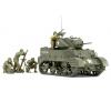 1:35 US M5A1 Light Tank, model kit, with mortar
