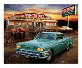 American Diner 40 x 50 cm - Painting by Numbers