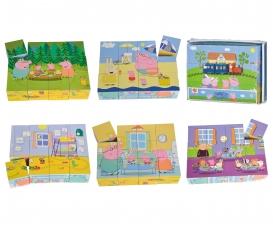 Peppa Wutz Holzpuzzle Für Kinder Ab 2 Jahren - 10-teiliges Steckpuzzle Mit Zahlen Zum Lernen