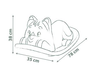 Smoby Life Kinderwippe Katze, blau