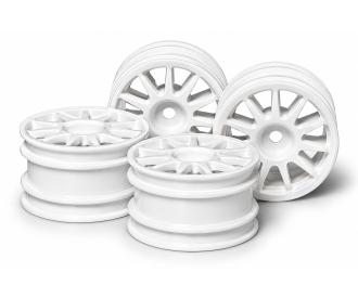 M-Chassis 11-Spoke Wheels, RC wheel set, white