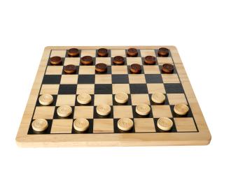 Deluxe Holz - Schach & Dame