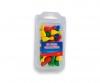 24 pions Halma en bois 24 mm, colorés