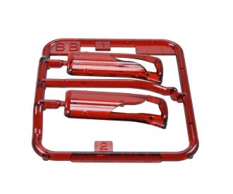 Taillight Glasses, model spare parts, red pair