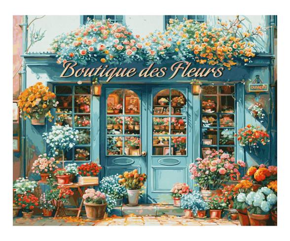 French Florist Painting by numbers