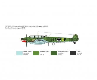 Italeri Bf 110 C-3/C-4 Zerstorer Model Kit 1:72