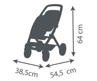 Smoby Maxi-Cosi Twin Pushchair Pink