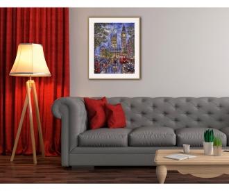 Full Moon over London 40 x 50 cm - Painting by Numbers