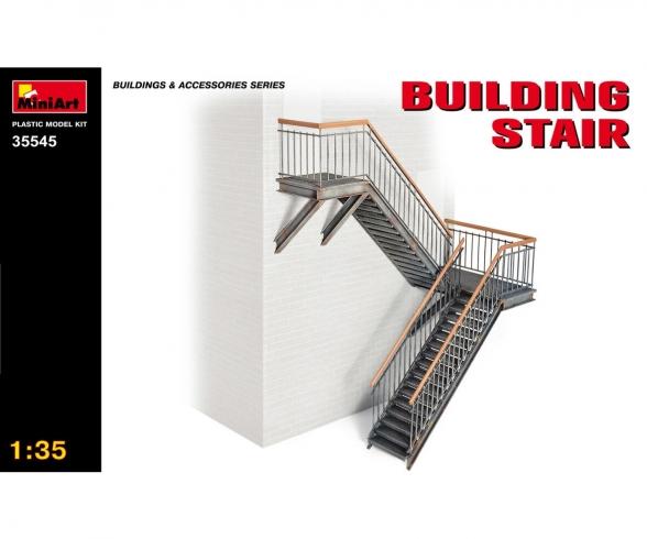 MiniArt Building Stair Plastic Model Kit 1:35