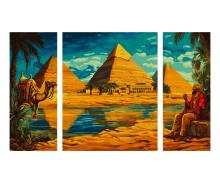 Egypt Triptych - Painting by Numbers