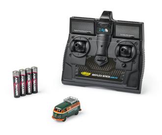 1:87  VW T1 Kastenwagen Jägermeister - Mini RC Auto, 2.4GHz Fernsteuerung, LED Beleuchtung, 2WD RWD, RTR, RC Auto Maßstab H0