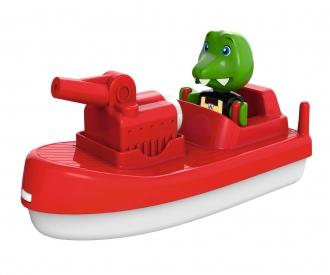 Fireboat with cannon and figure