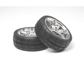 1:10 24mm 5-Sp.Wheel w/Tire, model wheel set