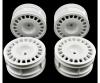 1:10 Rally Dish Wheel white (4) 26mm/+2