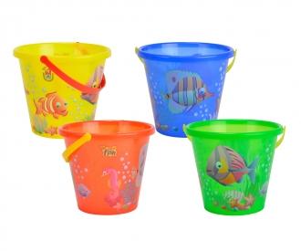 Sand Bucket transparent, 4 versions