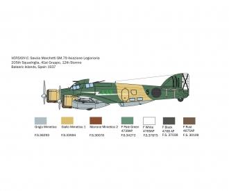 Italeri S.M.79 M Sparviero Aircraft Kit 1:72