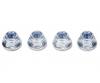 4 mm Flange Lock Nut, model hardware, 4 pcs.