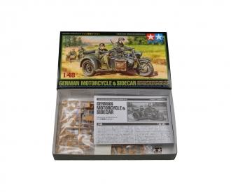 1:48 WWII German Motorcycle&Sidecar (2)