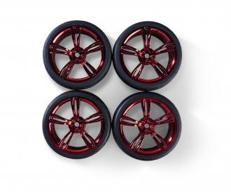 1:10 Design 10 wheel set, model wheels, red