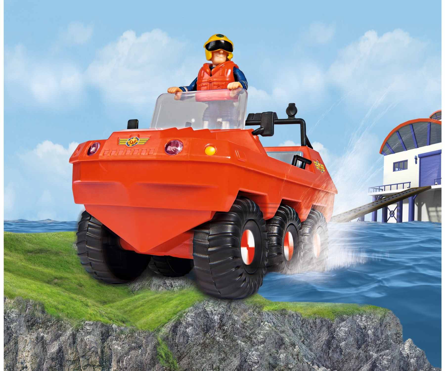 Simba 109258699 - Sam il Pompiere - Megaphon Con Stimmenverzerrer - Nuovo
