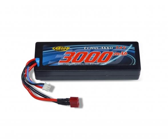 7.4V/3000mAh LiION Race Batterie T-Plug