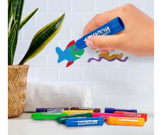 Glibbi Baff Paints mit Schablonen